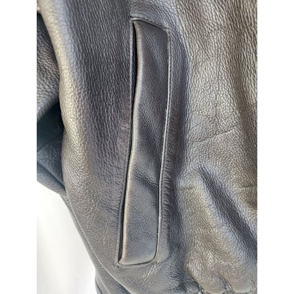 Eddie Bauer Men's Leather Jacket L Brown Genuine Leather Distressed - Picture 10 of 16